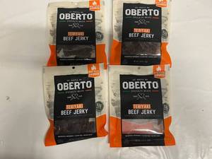 lot 7 image: 4x 3.25oz Oberto Beef Jerky-Teriyaki
