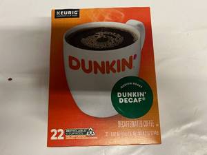lot 18 image: 22ct Dunkin Decaf Kcups