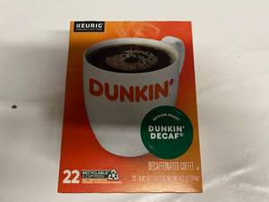 lot 19 image: 22ct Dunkin Decaf Kcups
