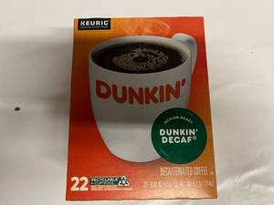 lot 20 image: 22ct Dunkin Decaf Kcups