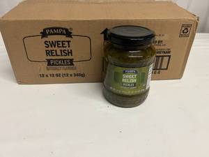 lot 26 image: 12x 12oz Pampa Sweet Pickle Relish