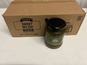 lot 27 image: 12x 12oz Pampa Sweet Pickle Relish