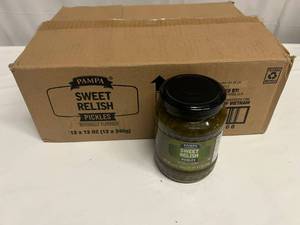 lot 29 image: 12x 12oz Pampa Sweet Pickle Relish