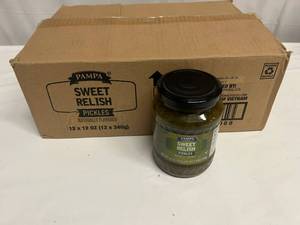 lot 31 image: 12x 12oz Pampa Sweet Pickle Relish