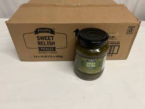 lot 33 image: 12x 12oz Pampa Sweet Pickle Relish