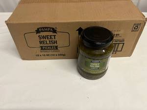 lot 34 image: 12x 12oz Pampa Sweet Pickle Relish