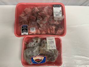 lot 53 image: 2.98lbs Smoked Pork Hocks & 3.45lbs Pork Neck Bones