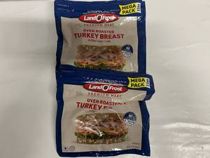 lot 60 image: 2x 22oz LandOFrost Oven Roasted Turkey