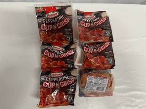 lot 62 image: 6x 5oz Hormel Pepperoni Cup & Crisp