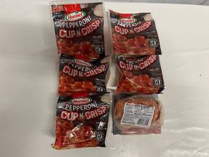 lot 64 image: 6x 5oz Hormel Pepperoni Cup & Crisp