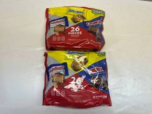 lot 91 image: 2x 9.4oz(26pcs) Baby Ruth, Butterfinger & Crunch Bars