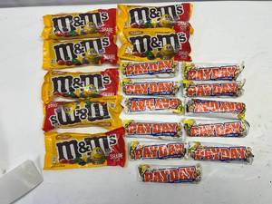 lot 95 image: Kings Size m&ms & Payday