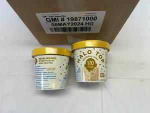 lot 190 image: 12x 1.76oz Halo Top-Birthday Cake