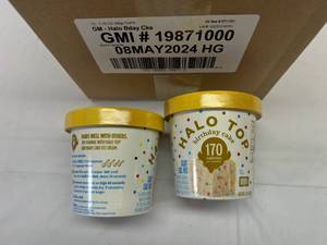 lot 192 image: 12x 1.76oz Halo Top-Birthday Cake
