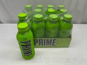lot 269 image: P. 12x 16.9oz Prime Hydration Drink-Lemon Lime
