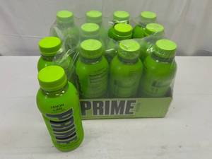 lot 271 image: P. 12x 16.9oz Prime Hydration Drink-Lemon Lime