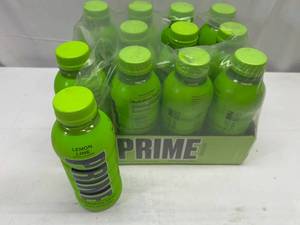 lot 272 image: P. 12x 16.9oz Prime Hydration Drink-Lemon Lime