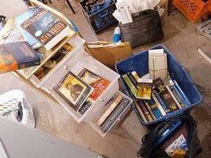 lot 78 image: Books, organizer, and hand drawn artwork