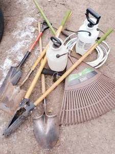 lot 45 image: yard tools and sprayers