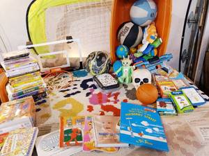 lot 54 image: large lot of kids toys, games and movies