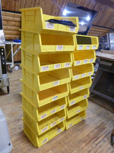 lot 82 image: 15 Stackable Storage Bins