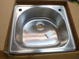 lot 128 image: A&C Global 18 Gauge  Stainless Steel Sink