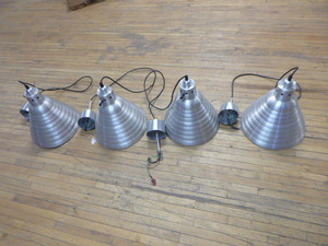 lot 130 image: 4 Pendant Lights