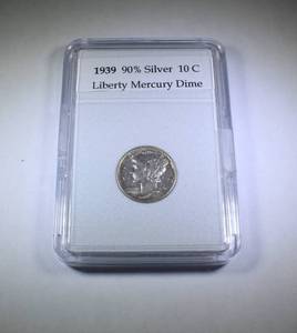lot 2 image: 1939 Mercury Dime 90% Silver
