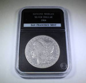 lot 3 image: 1904 Morgan Silver Dollar 90% Silver