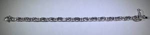 lot 44 image: Sterling Rhinestone Bracelet