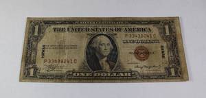 lot 23 image: 1935 A Stamp Silver Certificate Hawaii