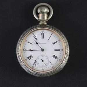 lot 33 image: Waltham Bartlett Pocket Watch 17 Jewels Ticks