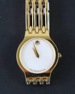lot 39 image: Movado Mother of Pearl Ladies Wrist Watch