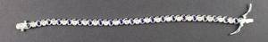 lot 45 image: Sterling Rhinestone Bracelet