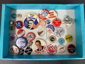 lot 2H image: Vintage Political Pin Collection