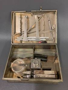 lot 3A image: Vintage Ernst Leitz Scientific Microscope Kit - Rare