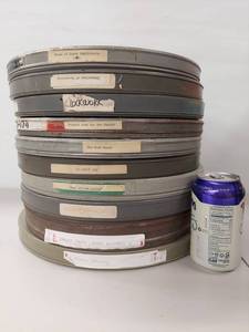 lot 7Z image: Vintage Film Reel Collection, 10 Tapes Historical  Labor