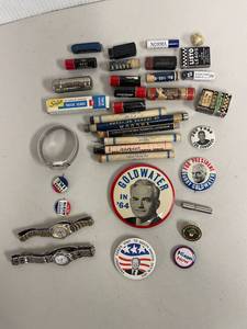 lot 19 image: Vintage Political & Collectibles Lot
