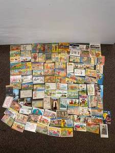 lot 21 image: Vintage Comic Postcards Lot