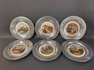 lot 24A image: Great American Revolution Plates Set