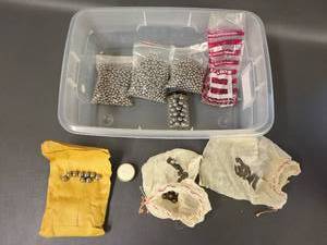 lot 48A image: 13LBS Mixed Steel Ball Bearings Collection