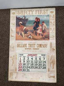 lot 56 image: 1928 Orleans Trust Calendar, Elsley
