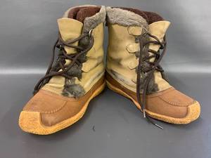 lot 56A image: Vintage Sorel Nanook Shearling Lined Winter Boots