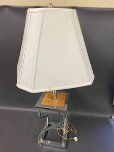 lot 66A image: Vintage Chrome Table Lamp