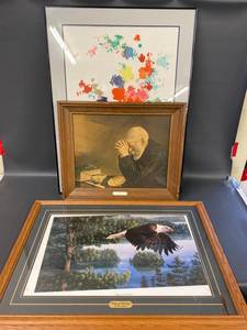 lot 98A image: Framed Art Print Set Diverse Themes
