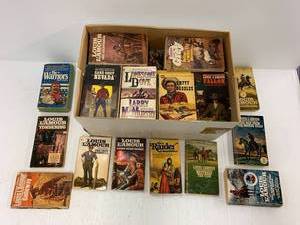 lot 105C image: Large Lot of Louis LAmour Western Novels