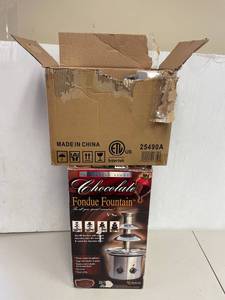 lot 107 image: Stainless Steel Chocolate Fountain