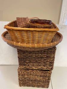 lot 111 image: Assorted Wicker Basket Collection