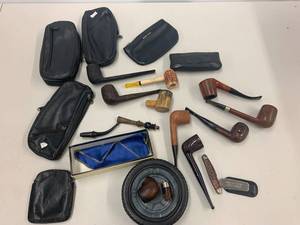 lot 122A image: Vintage Tobacco Pipes & Cases Lot