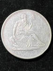 1 TROY OZ .999 FINE SILVER SEATED LIBERTY ROUND